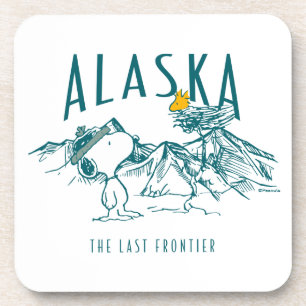 Peanuts Alaska The Last Frontier Beverage Coaster
