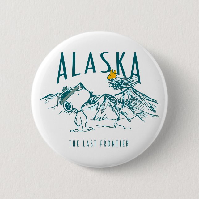 Peanuts | Alaska The Last Frontier Button (Front)
