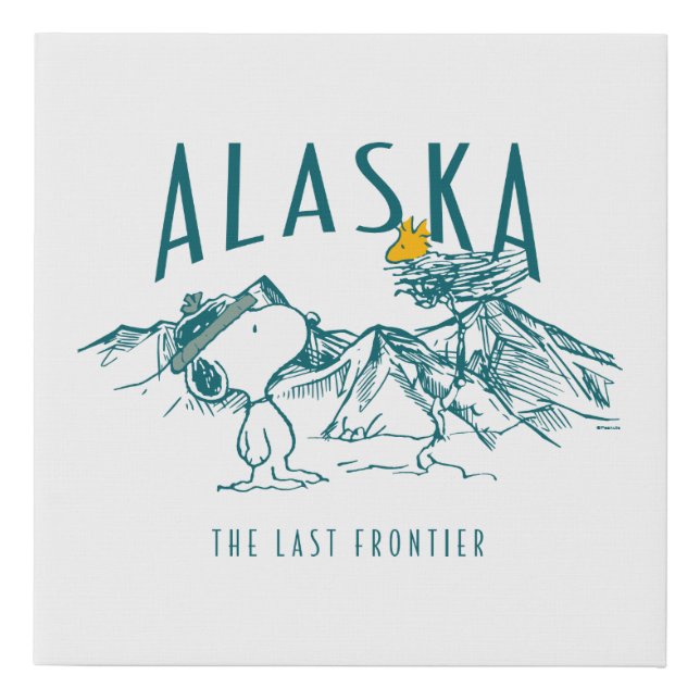 Peanuts | Alaska The Last Frontier Faux Canvas Print (Front)
