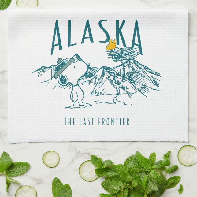 Peanuts | Alaska The Last Frontier Kitchen Towel (Folded)