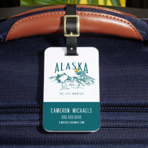 Peanuts Alaska The Last Frontier Luggage Tag