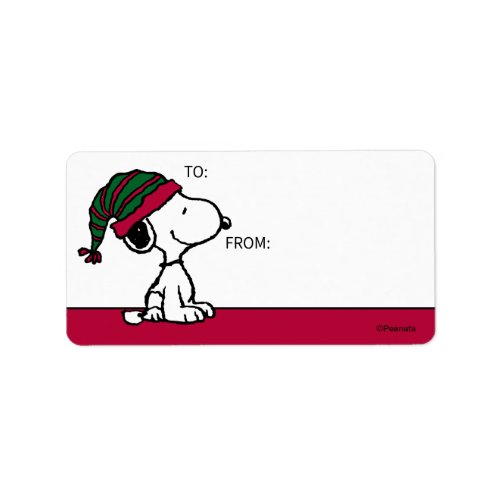 Peanuts  All The Trimmings Gift Tag