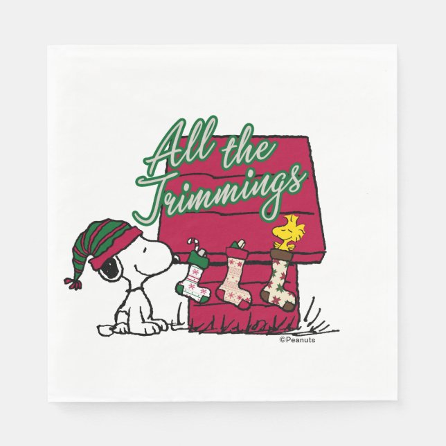 Peanuts | All The Trimmings Napkins (Front)