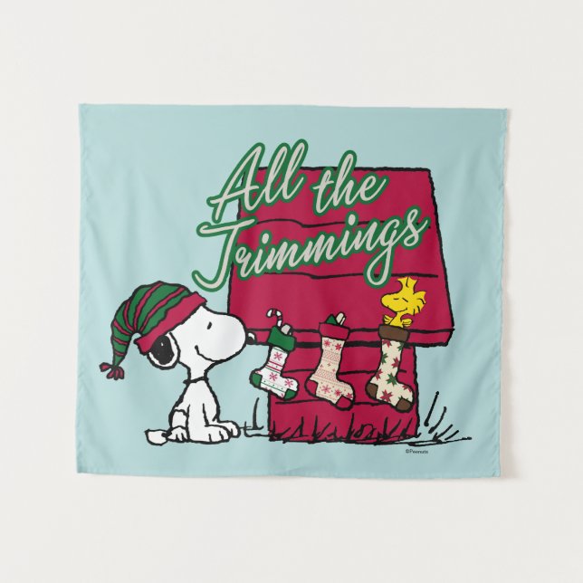 Peanuts | All The Trimmings Tapestry (Front (Horizontal))