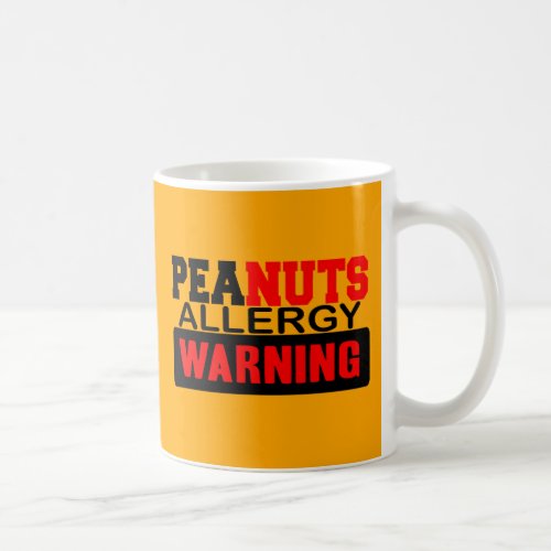 Peanuts Allergy Warning Coffee Mug