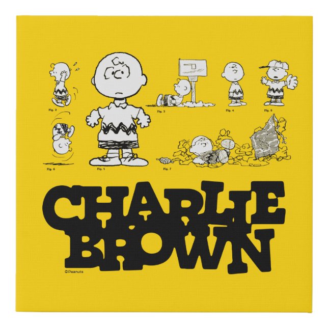 Peanuts | Always Charlie Brown Faux Canvas Print (Front)