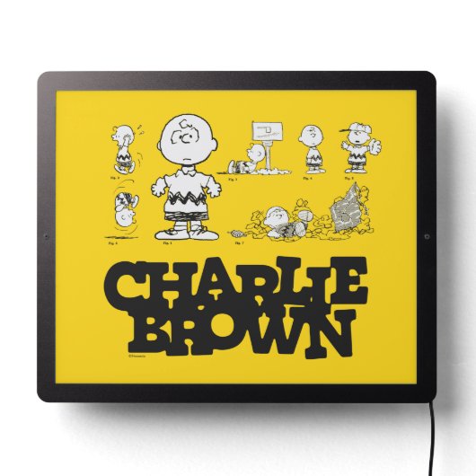Peanuts | Always Charlie Brown LED Sign (Lights Off)