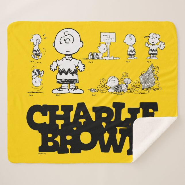 Peanuts | Always Charlie Brown Sherpa Blanket (Front (Horizontal))