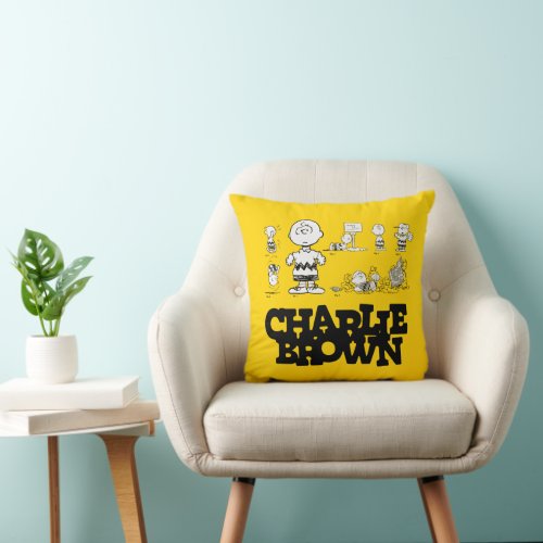 Peanuts  Always Charlie Brown Throw Pillow