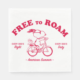 Peanuts | American Summer Free To Roam Napkins