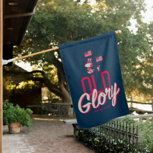 Peanuts American Summer Old Glory House Flag
