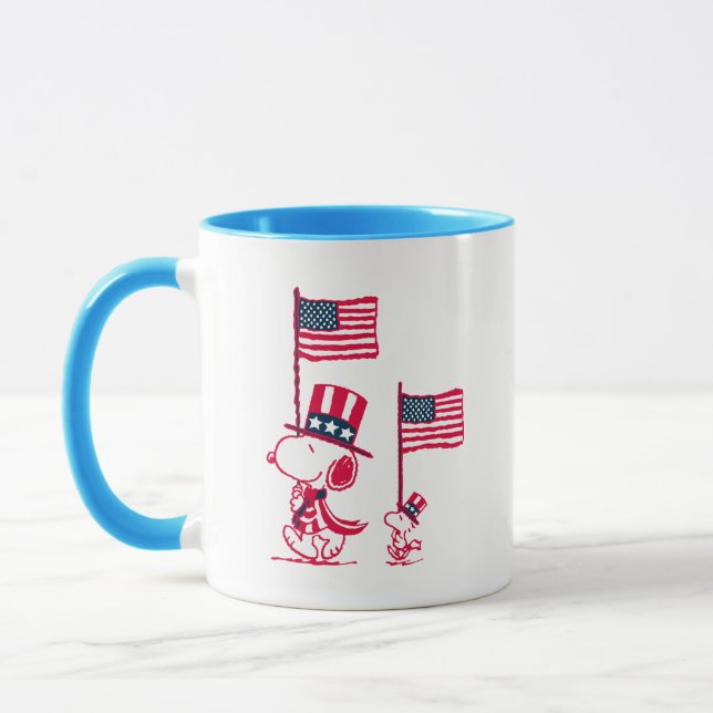 Peanuts | American Summer Old Glory Mug (Left)
