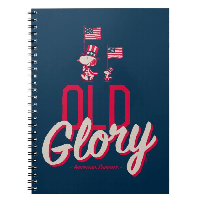 Peanuts | American Summer Old Glory Notebook (Front)