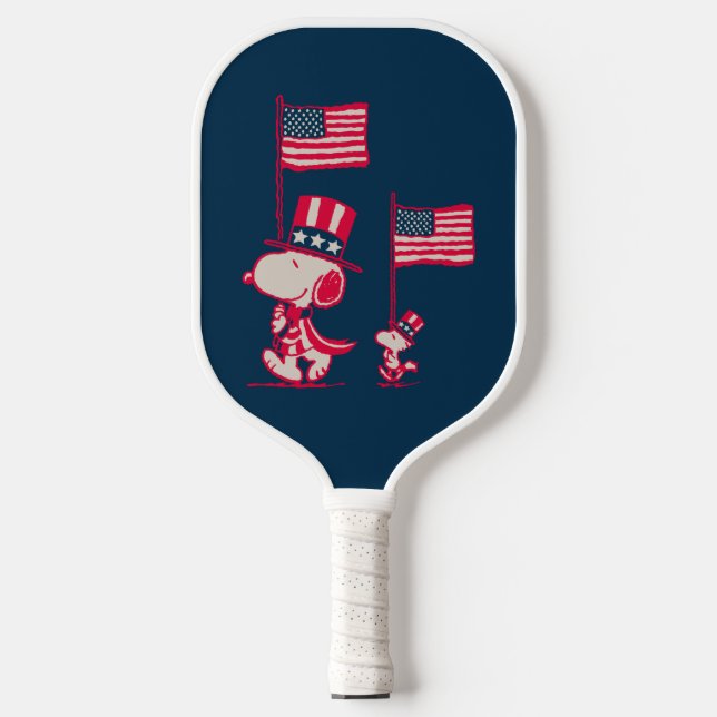 Peanuts | American Summer Old Glory Pickleball Paddle (Front)