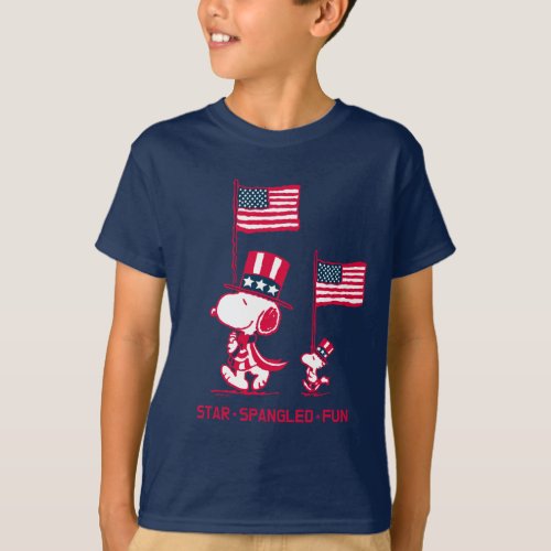 Peanuts  American Summer Old Glory T_Shirt