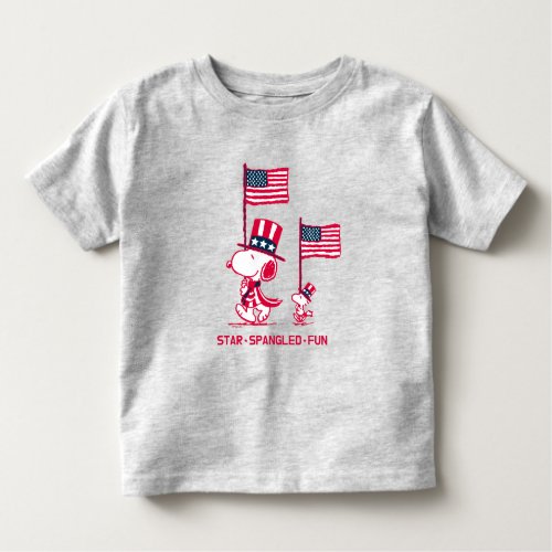 Peanuts  American Summer Old Glory Toddler T_shirt