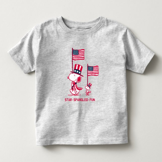 Peanuts | American Summer Old Glory Toddler T-shirt (Front)