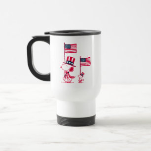 Peanuts American Summer Old Glory Travel Mug
