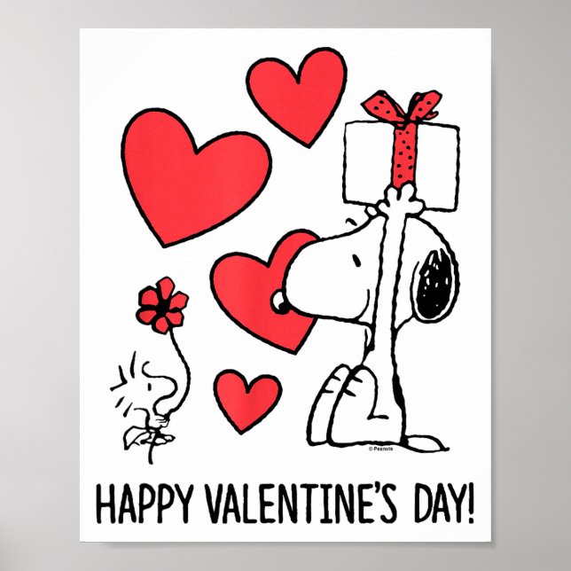 Peanuts - And Happy Valentines Day Hearts  Poster (Front)