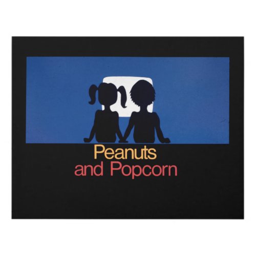 Peanuts and Popcorn _ 1976 promo graphic Panel Wall Art