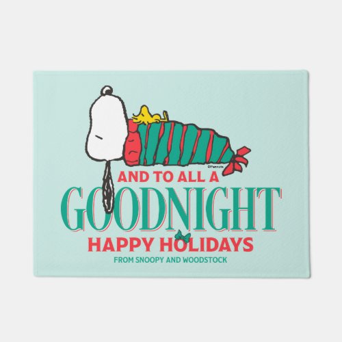 Peanuts  And To All A Good Night Doormat