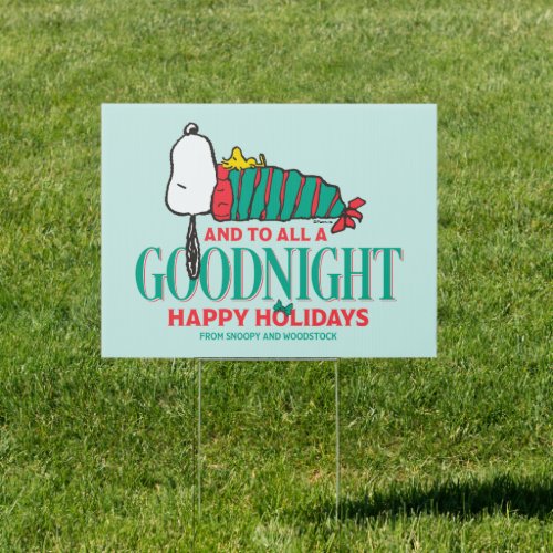 Peanuts  And To All A Good Night Sign