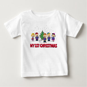 Peanuts   Around the Christmas Tree Baby T-Shirt