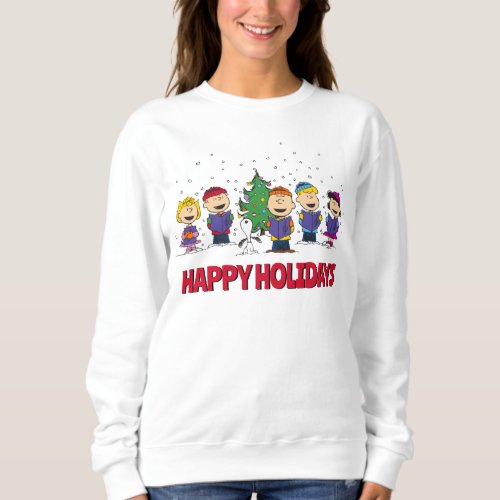 Peanuts  Around the Christmas Tree Sweatshirt