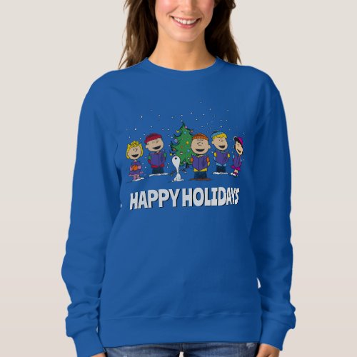 Peanuts  Around the Christmas Tree Sweatshirt