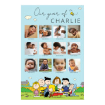 Peanuts | Baby's First Year Photo Collage Poster