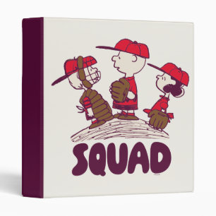 Peanuts Baseball Squad 3 Ring Binder