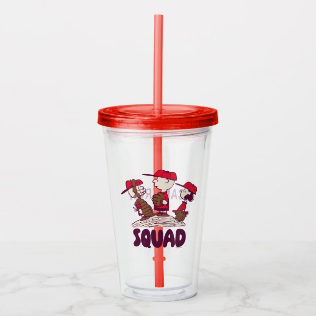 Peanuts | Baseball Squad Acrylic Tumbler (Front)