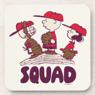 Peanuts Baseball Squad Beverage Coaster