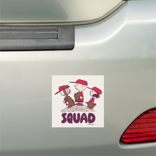 Peanuts | Baseball Squad Car Magnet (In Situ)