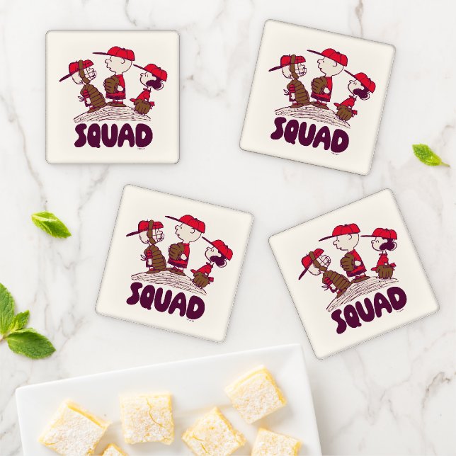 Peanuts | Baseball Squad Coaster Set (In Situ)