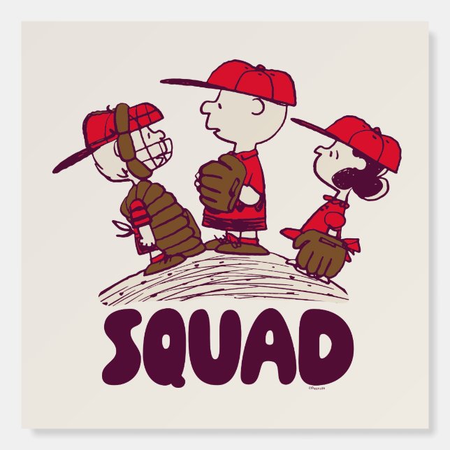 Peanuts | Baseball Squad Foam Board (Front)