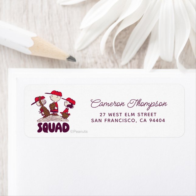 Peanuts | Baseball Squad Label (Insitu)