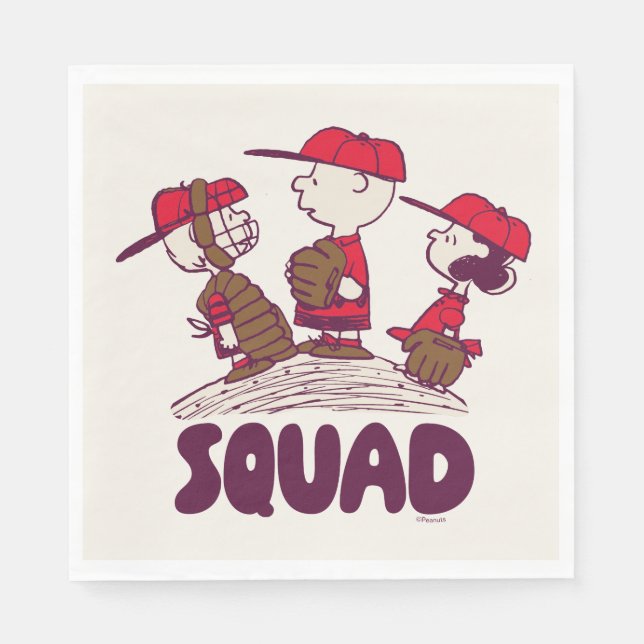 Peanuts | Baseball Squad Napkins (Front)
