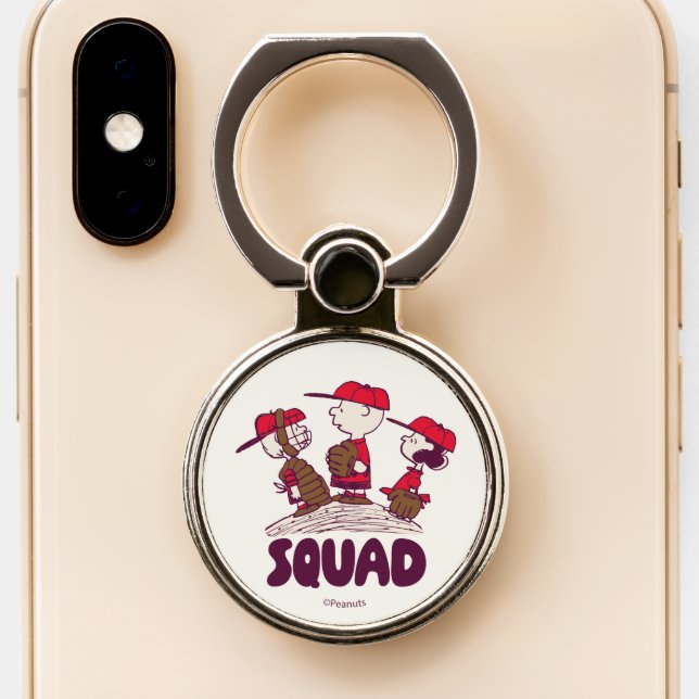 Peanuts | Baseball Squad Phone Ring Stand (Close Up)