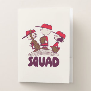 Peanuts Baseball Squad Pocket Folder