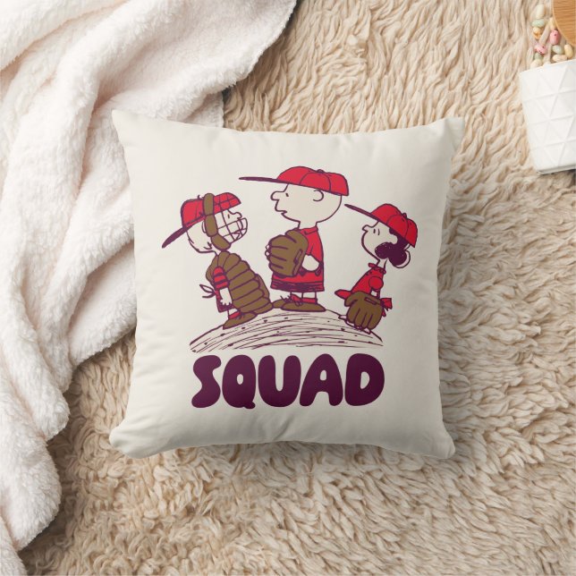 Peanuts | Baseball Squad Throw Pillow (Blanket)