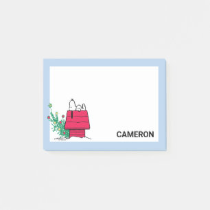 Peanuts Be Festive Add Your Name Post-it Notes