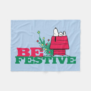 Peanuts Be Festive Fleece Blanket