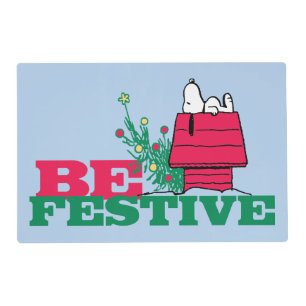 Peanuts   Be Festive Placemat