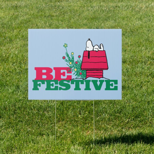 Peanuts | Be Festive Sign (Insitu)