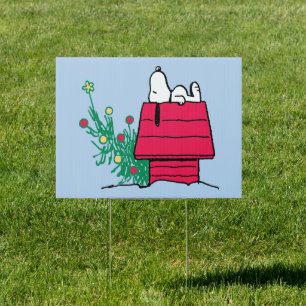 Peanuts Be Festive Sign