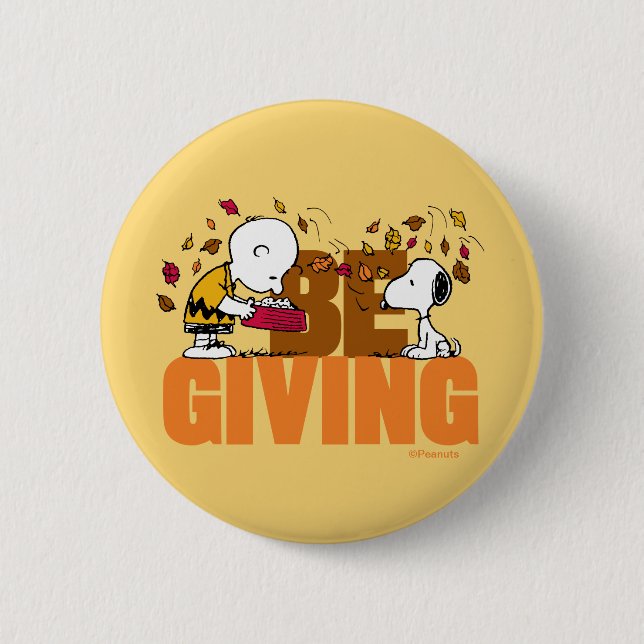 Peanuts | Be Giving Button (Front)