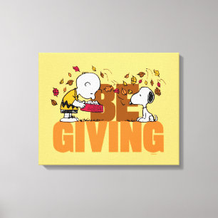 Peanuts Be Giving Canvas Print