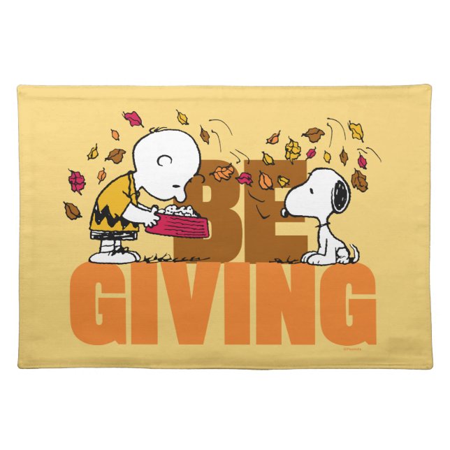 Peanuts | Be Giving Cloth Placemat (Front)