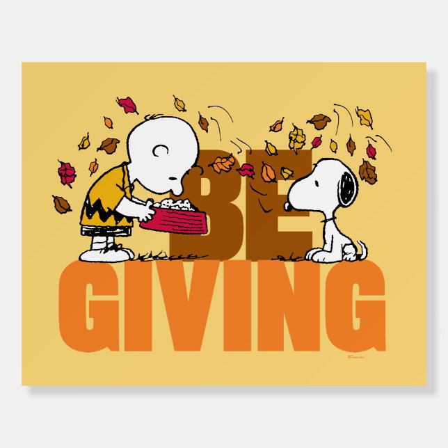 Peanuts | Be Giving Foam Board (Front)